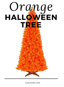 Orange halloween tree