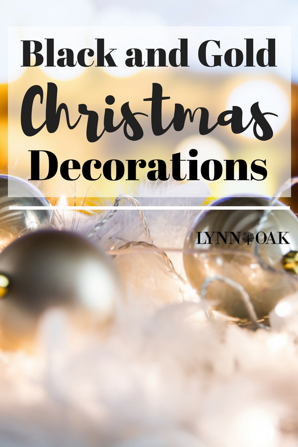 Black and Gold Christmas Decorations