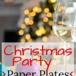 Christmas party paper plates