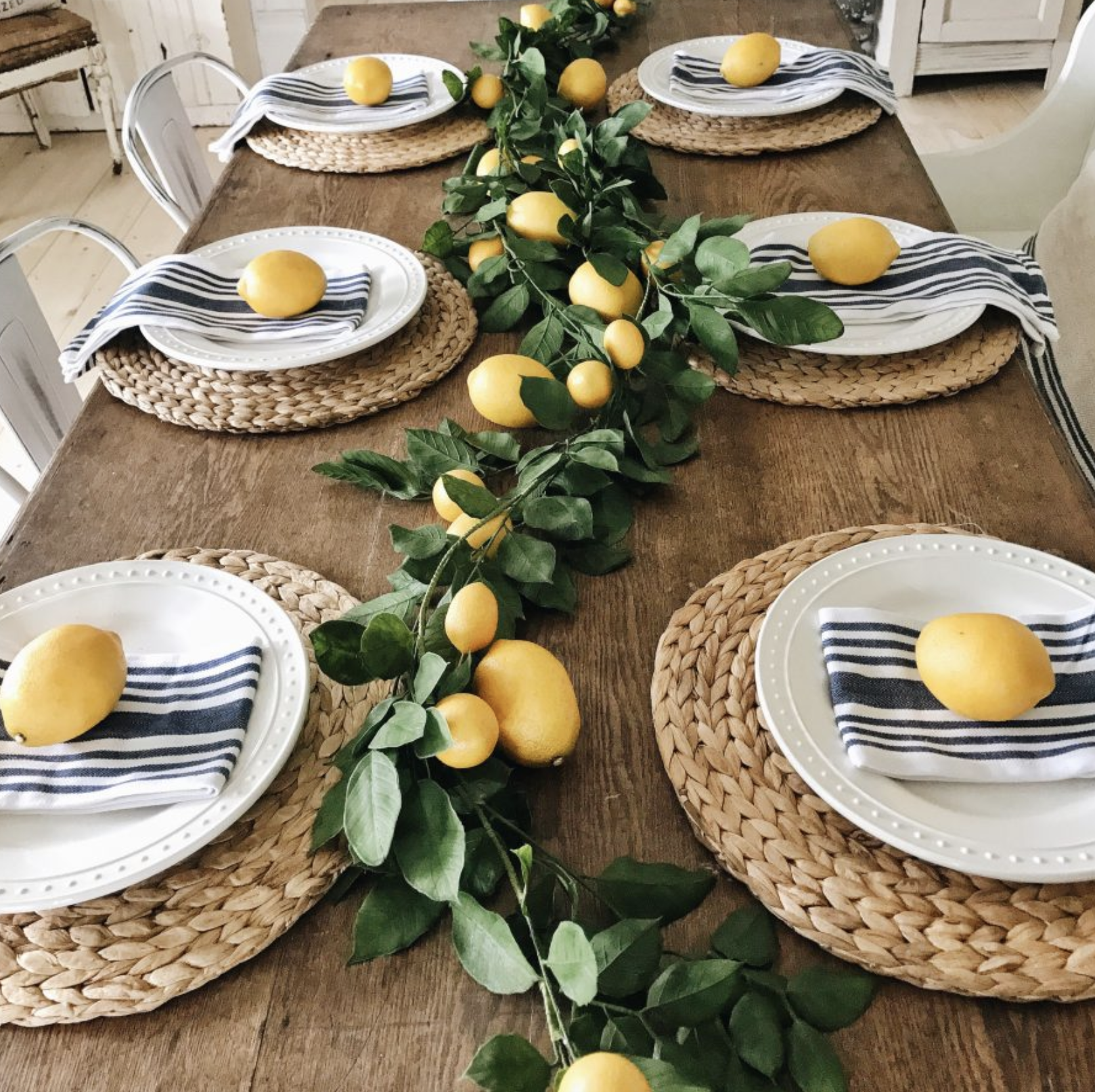Lemon Kitchen Table Decoration